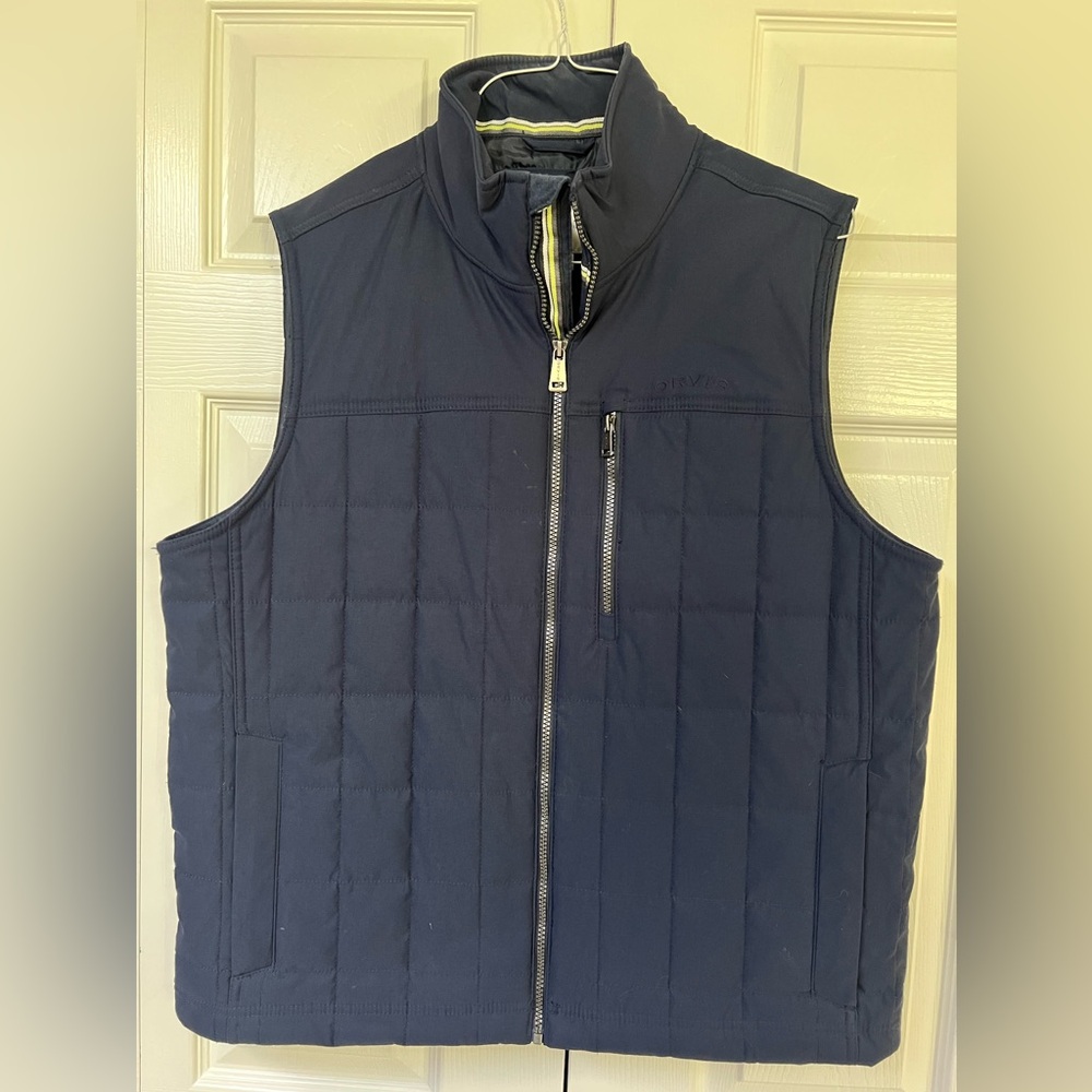 Orvis Blue Quilted Insulated Vest